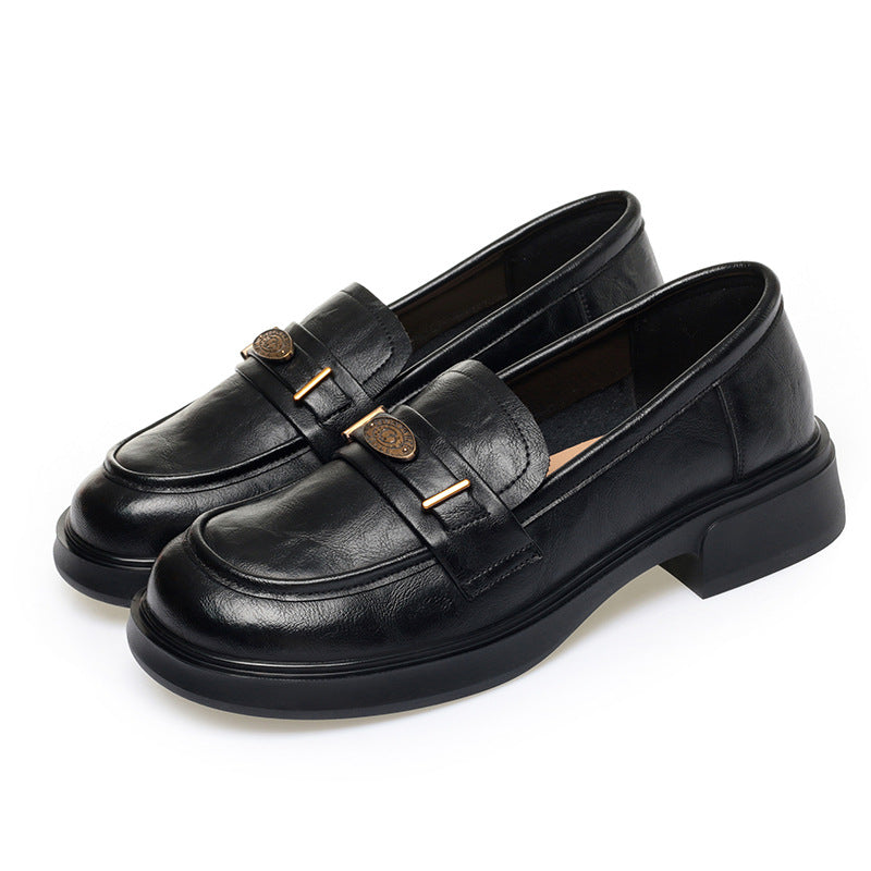 Damen Klassische Mokassins mit elegantem Kettendetail und rutschfester Sohle EB