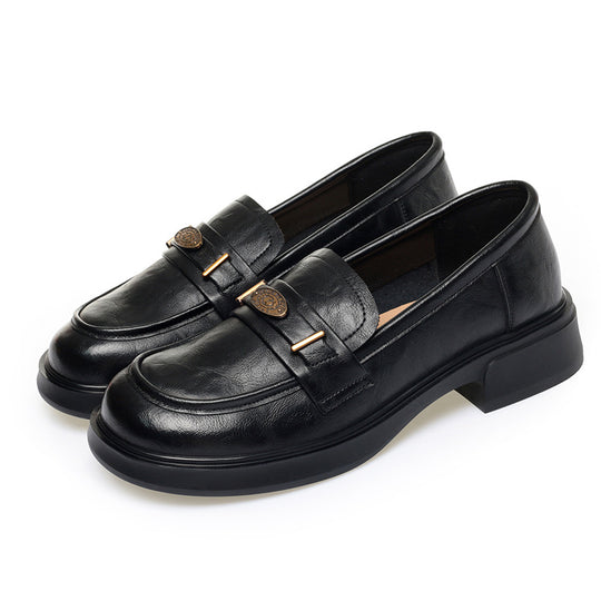Damen Klassische Mokassins mit elegantem Kettendetail und rutschfester Sohle EB