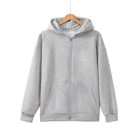 Unisex nan leichter Reißverschluss-Hoodie mit innen angerautem French-Terry, flachen Nähten und Kängurutaschen EB
