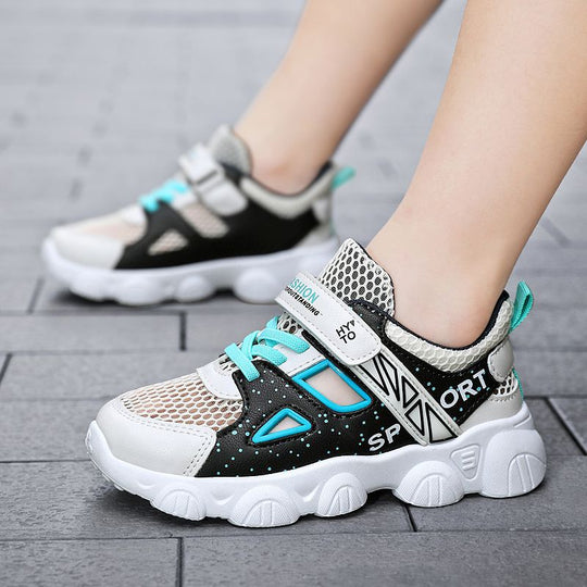 Damen Bequeme Sport Sneakers mit atmungsaktiver Mesh-Oberfläche EB