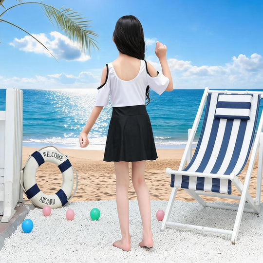 Mädchen Sportliches Badeoutfit EB