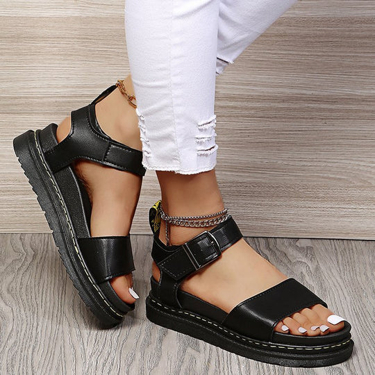 Damen Riemensandalen mit verstellbarem Riemen und anatomischem Fußbett EB