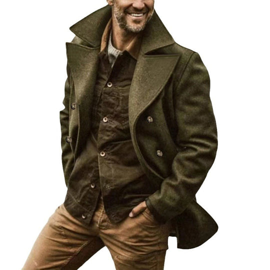 Herren Wollmantel mit Elegantem Schnitt & Peacoat-Design | EB