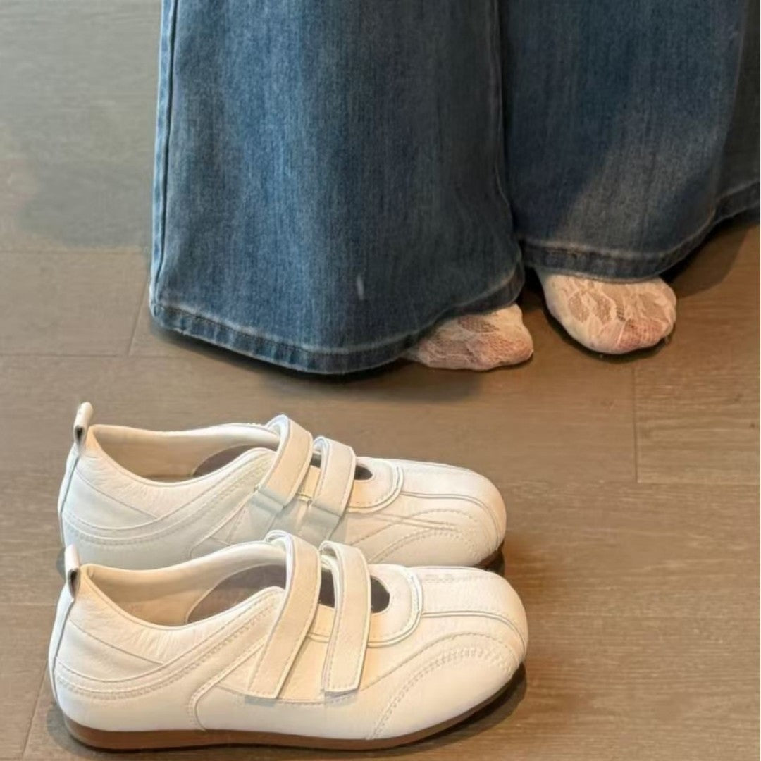 Damen Komfortable Freizeitschuhe mit verstellbaren Riemen EB