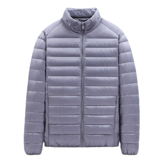 Herren nan ultraleichte gesteppte Steppjacke mit Stehkragen und durchgehendem Reißverschluss EB