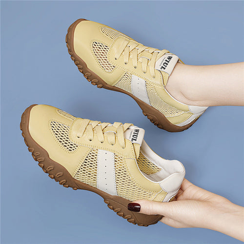 Damen Komfortable und atmungsaktive Freizeitsneaker mit rutschfester Sohle EB