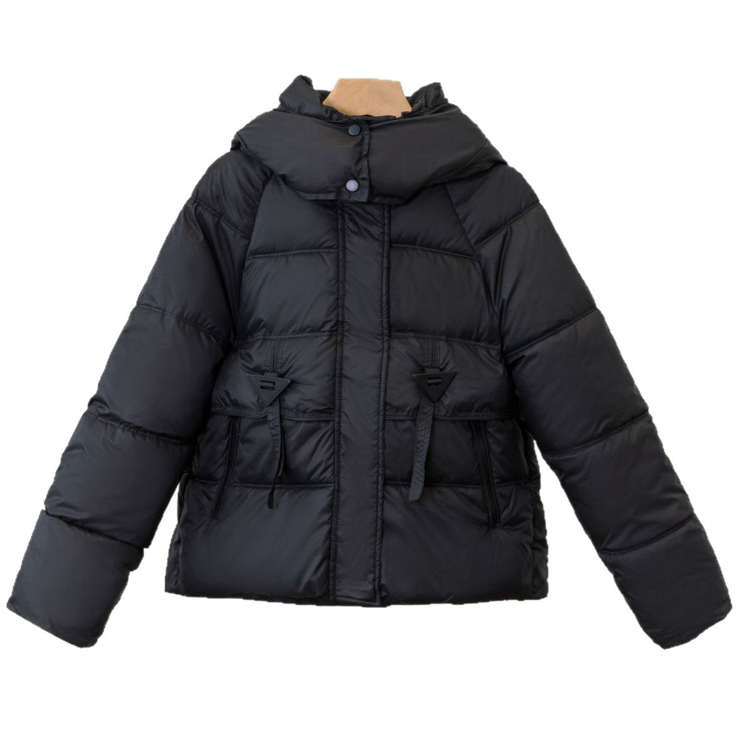 Damen Ultraleichte Pufferjacke mit verstellbarem Kapuzenkragen und praktischen Reißverschlusstaschen EB