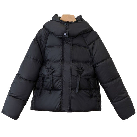 Damen Ultraleichte Pufferjacke mit verstellbarem Kapuzenkragen und praktischen Reißverschlusstaschen EB