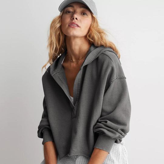 Damen Oversized Kapuzenpullover EB