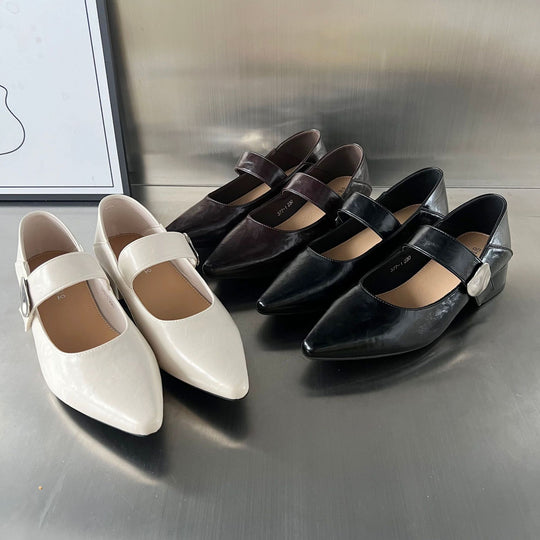 Damen elegante Slingback-Ballerinas mit modernen Akzenten EB