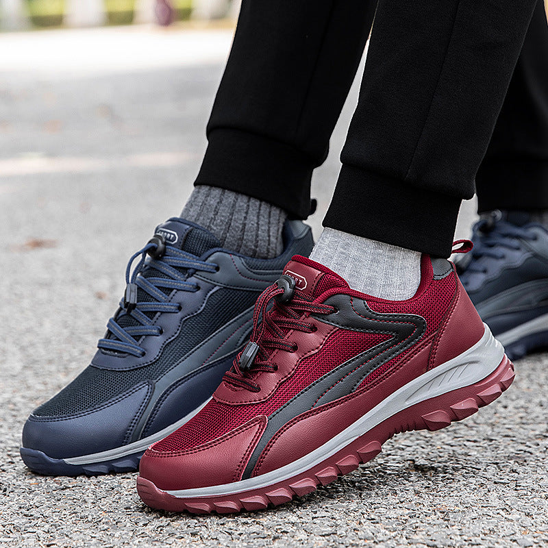 Damen Sportliche Lauf-Sneaker mit atmungsaktiver Mesh-Oberfläche und Schnellschnürsystem EB