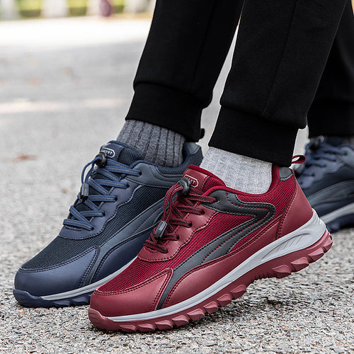 Damen Sportliche Lauf-Sneaker mit atmungsaktiver Mesh-Oberfläche und Schnellschnürsystem EB
