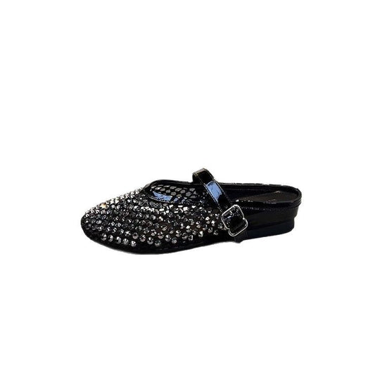 Damen Glamouröse Clogs mit Strassverzierungen EB