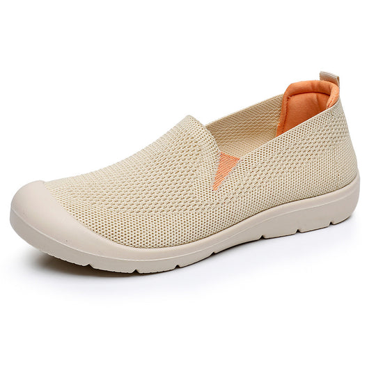 Damen Atmungsaktive Slip-On Sneakers mit flexiblem Einsatz EB
