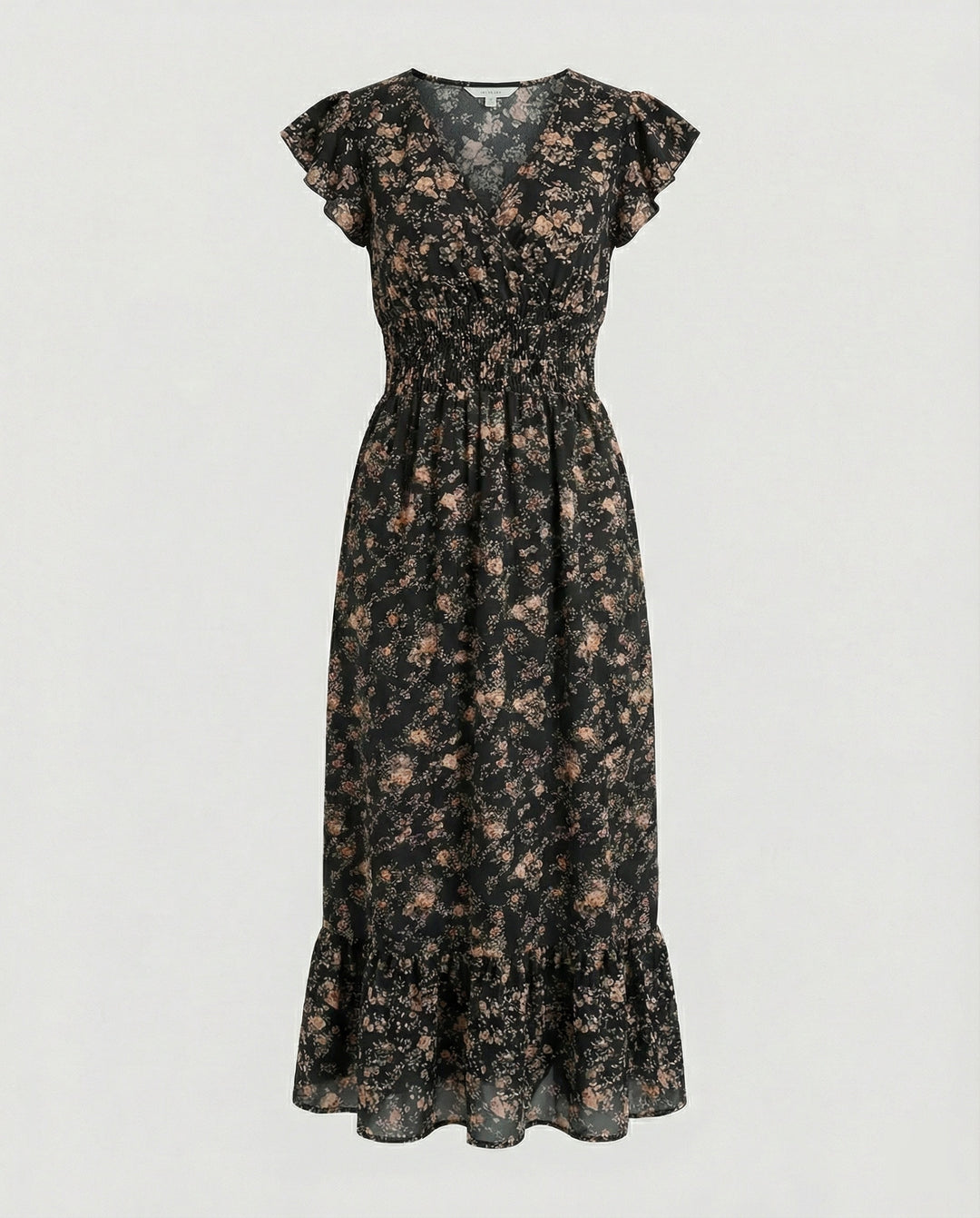 Damen Blumenkleid Maxikleid Boho