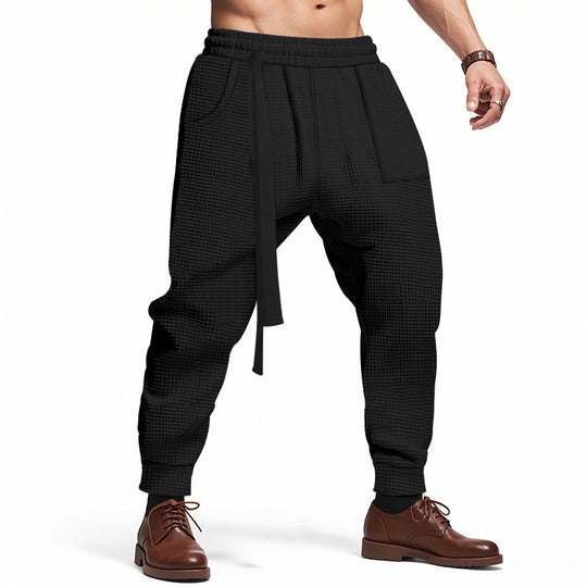 Herren lässige Freizeithose mit elastischem Bund und praktischen Taschen EB