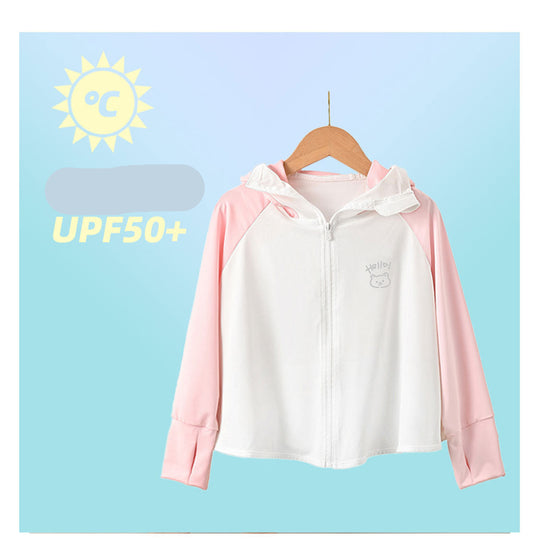 Damen Atmungsaktive Sportjacke mit UV-Schutz und Kapuze EB