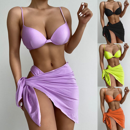 Damen Bikini-Set mit trendigem Wickelrock EB