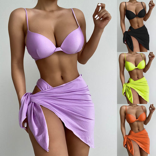 Damen Bikini-Set mit trendigem Wickelrock EB