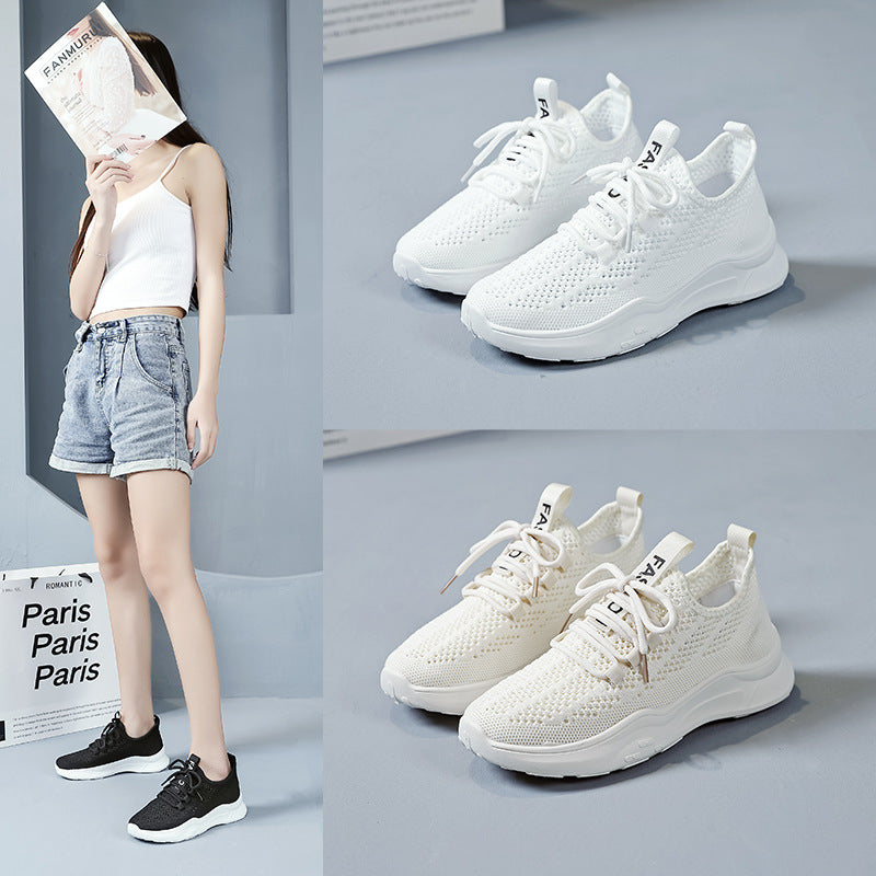 Damen atmungsaktive Freizeitsneaker mit innovativem Netzdesign und rutschfester Sohle EB