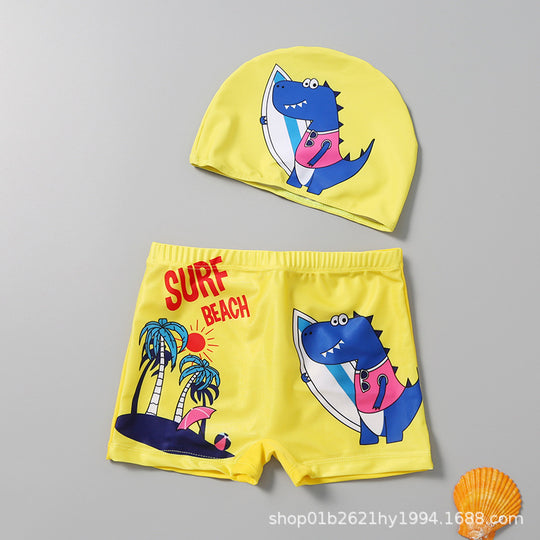 Jungen Schwimmset mit fröhlichem Dinosaurier-Motiv EB