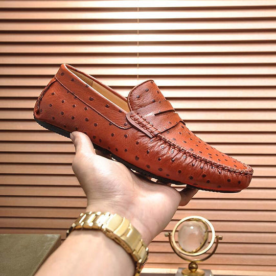 Herren Mokassins aus hochwertigem Leder mit eleganter Zierdetail von EB