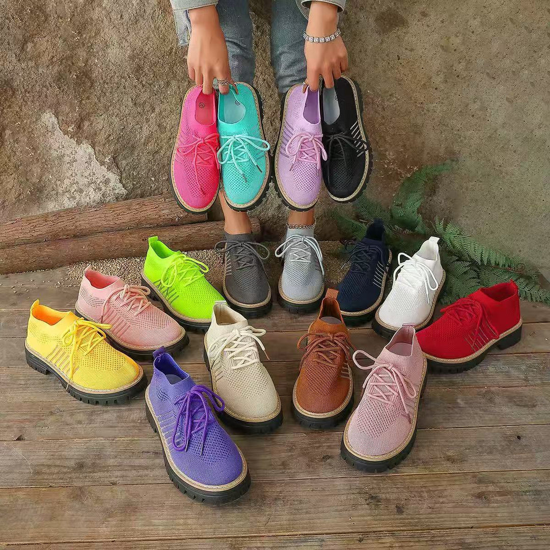 Damen luftige Sneakers mit rutschfester Sohle und atmungsaktivem Obermaterial EB