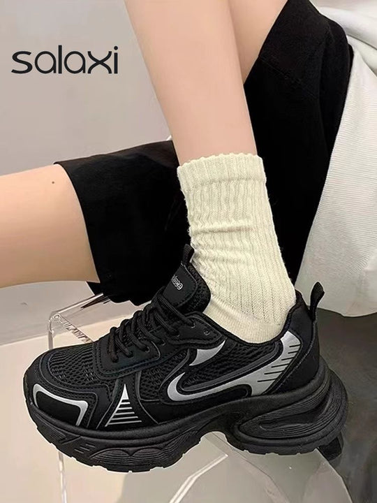 Damen Chunky Sneakers mit atmungsaktiver Oberfläche und dämpfendem Komfort EB