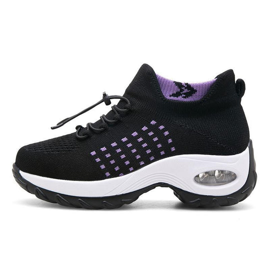 Damen Sportliche Strick-Sneaker mit dämpfendem Sohlenprofil EB