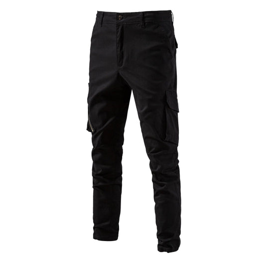Herren Cargo-Hose mit funktionalen Taschen und elastischem Bund EB