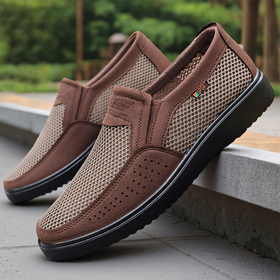 Damen Atmungsaktive Slip-On Sportschuhe mit rutschfester Sohle EB