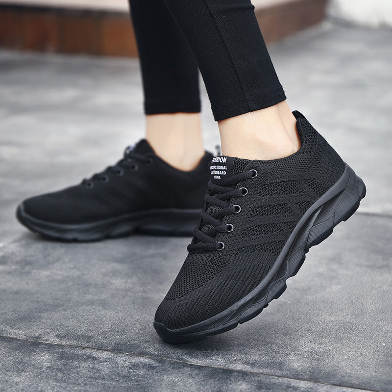 Damen Atmungsaktive Sneakers mit flexiblem Strick-Obermaterial EB