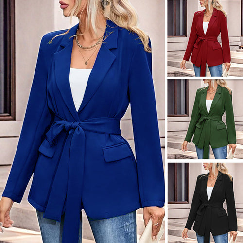 Damen eleganter Blazer mit Gürtel EB