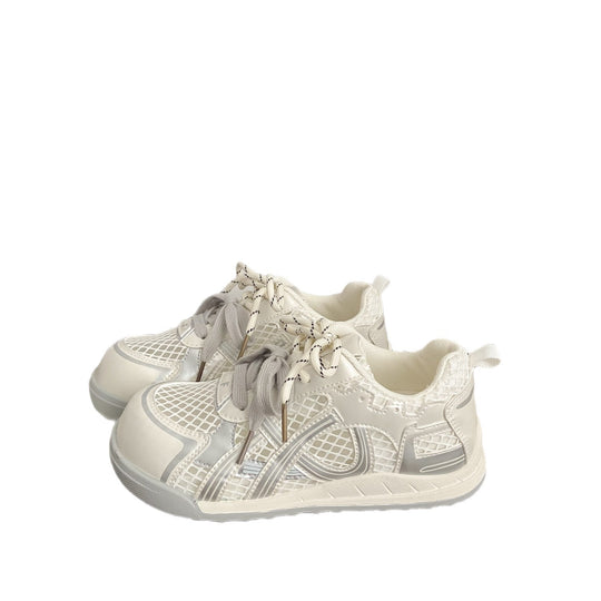 Damen Sportliche Sneakers mit atmungsaktiver Gitterstruktur und innovativem Schnürsystem EB
