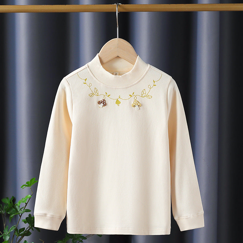 Mädchen Langarmshirt mit floralem Applikationsdesign EB