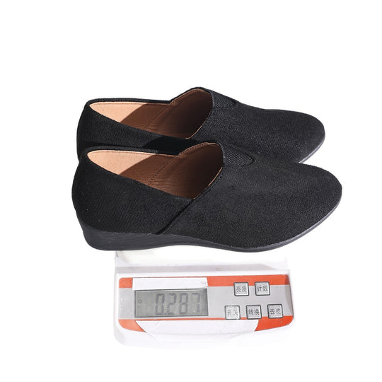 Damen geschlossene Slipper mit elegantem Keilabsatz EB