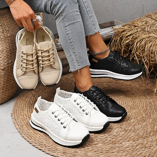Damen Sportliche Sneakers mit luftiger Textur und rutschfester Sohle EB