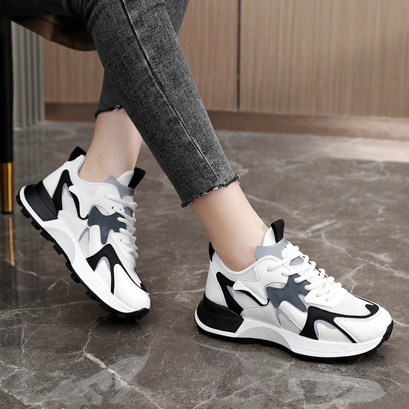 Damen Sportliche Lauf-Sneaker mit stoßdämpfender Sohle und modischem Design EB