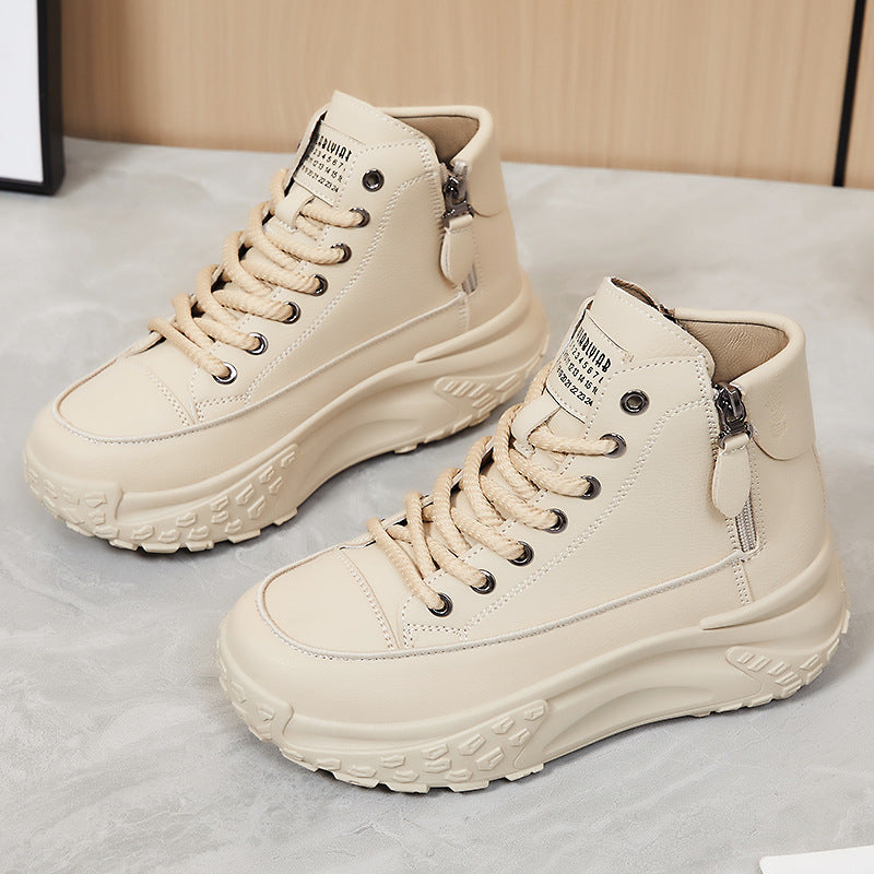Damen High-Top Sneakers mit wasserabweisender Oberfläche und rutschfester Sohle EB