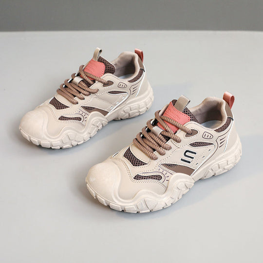 Damen Sportliche Sneakers mit atmungsaktivem Mesh-Obermaterial und strapazierfähiger Laufsohle EB