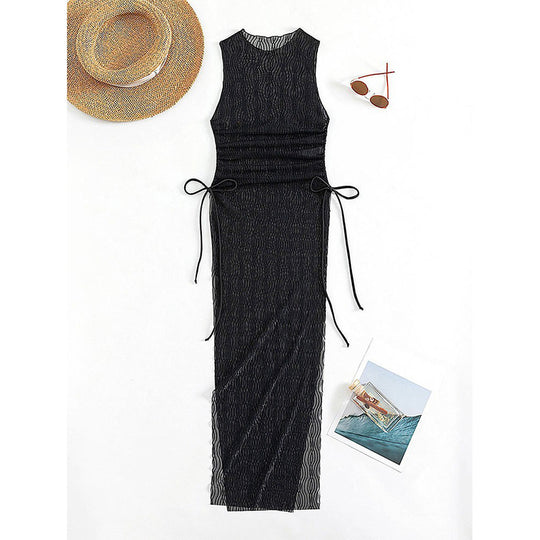Damen Netzkleid mit Taillierungsoptionen EB