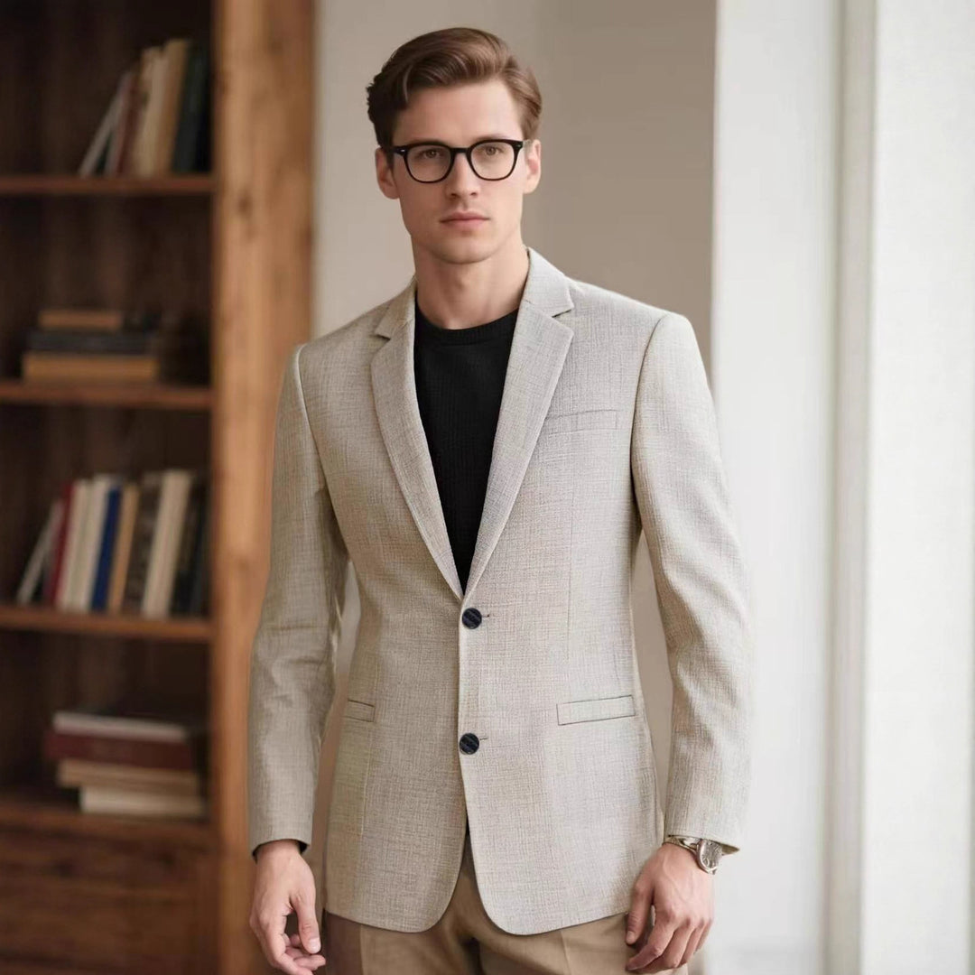 Herren eleganter strukturierten Blazer EB