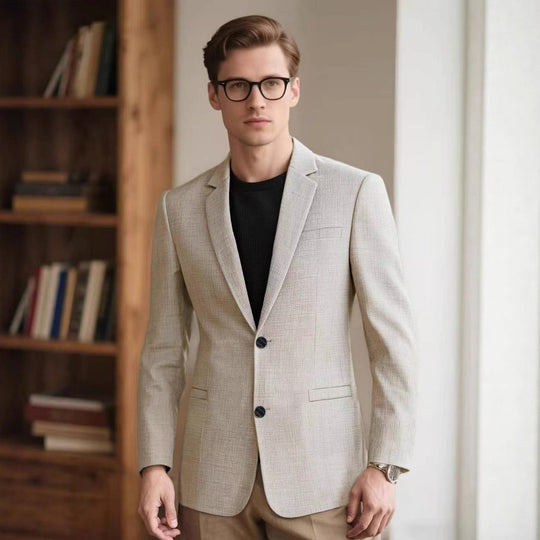 Herren eleganter strukturierten Blazer EB