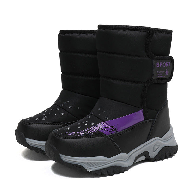 Damen Winterstiefel mit rutschfester Sohle und isolierender Fütterung EB