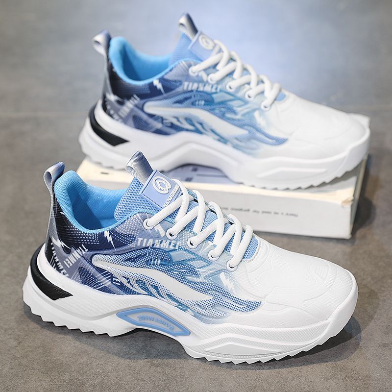 Damen Sportliche Sneakers mit modernem Grafikdesign und rutschfester Sohle EB