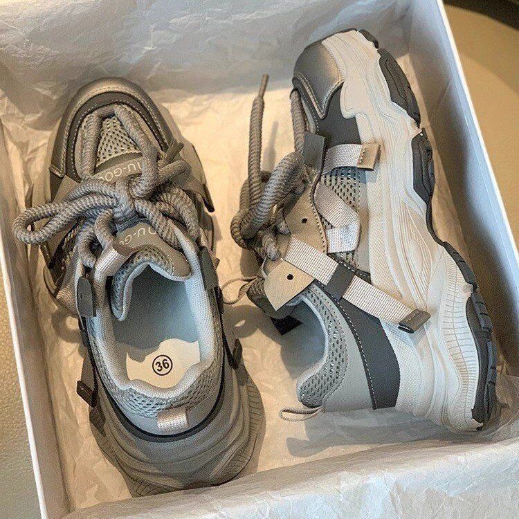 Damen Chunky-Sneaker mit atmungsaktiver Sohle und verstärktem Halt EB
