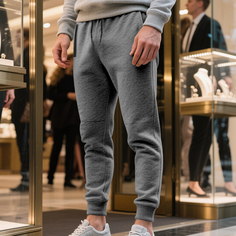 Herren Freizeit Jogginghose mit seitlichem Kontrast und elastischem Bund EB
