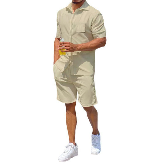 Herren lässiger Kurzoverall mit praktischen Taschen EB
