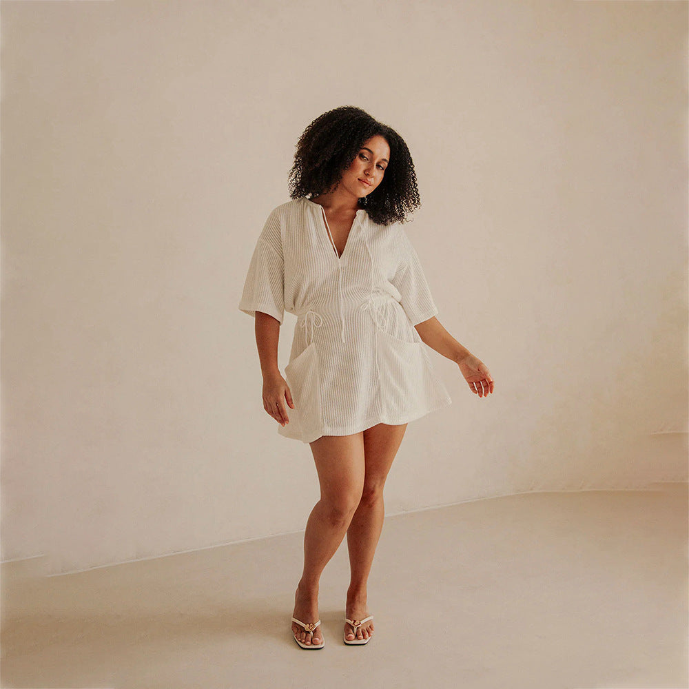 Damen sommerlicher Tunika-Kleid EB