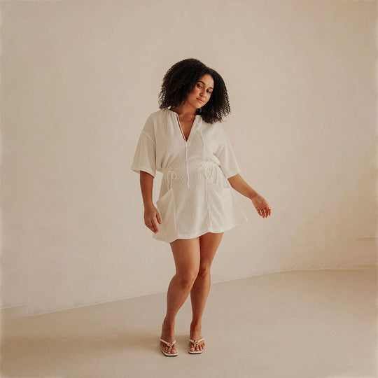 Damen sommerlicher Tunika-Kleid EB
